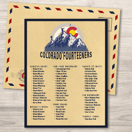 コロラド14ersフォーティーンズマウンテン登山 ポストカード