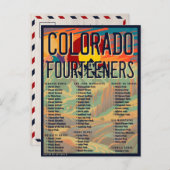 コロラド14ersフォーティーンズマウンテン登山 ポストカード (正面/裏面)