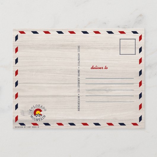 コロラド14ersフォーティーンズマウンテン登山 ポストカード (裏面)