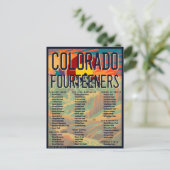 コロラド14ersフォーティーンズマウンテン登山 ポストカード (スタンド正面)