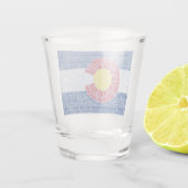 コロラド14ers州旗 ショットグラス (裏面)