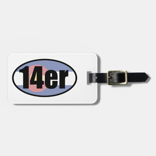 コロラド14ers ラゲッジタグ (正面横)