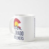 コロラド14ers Fourteers山土産 コーヒーマグカップ (正面左)