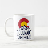 コロラド14ers Fourteers山土産 コーヒーマグカップ (左)