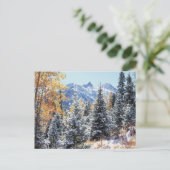 コロラド、サンフアン山脈、初雪 ポストカード (スタンド正面)