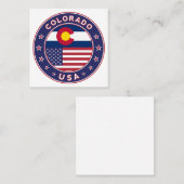 コロラド スクエア名刺 (正面/裏面)