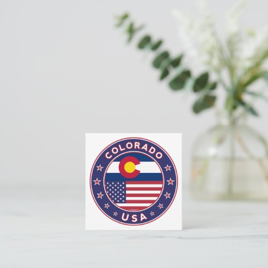 コロラド スクエア名刺 (スタンド正面)