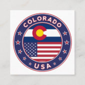 コロラド スクエア名刺 (正面)