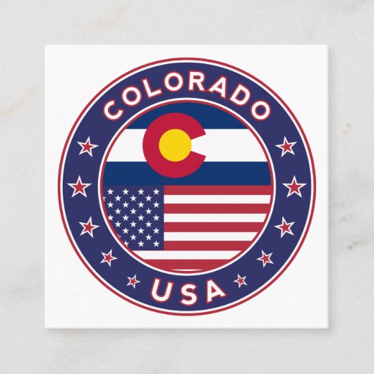 コロラド スクエア名刺 (正面)