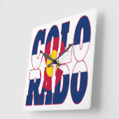 コロラド スクエア壁時計 (傾斜)