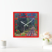 コロラド·パイクのピーク平方時計 スクエア壁時計 (ホーム)