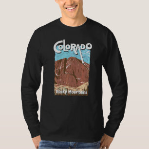 コロラド マウンテン ステート ロッキー マウンテン スキー Tシャツ