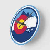 コロラド ラウンド壁時計 (傾斜)