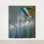 コロラド·リビング/ミルキウェイ·銀河系·ロング·エクスポージャー タペストリー (正面)