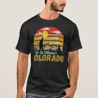 コロラド - レトロなビンテージマウンテン Tシャツ