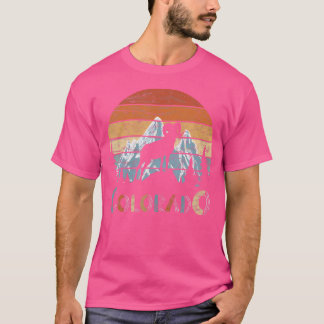 コロラド ロッキー マウンテン スキー キャンピング クライミング Tシャツ