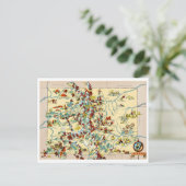 コロラド ヴィンテージマップ ポストカード (スタンド正面)