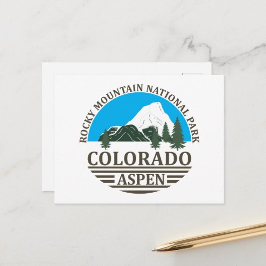 コロラド《植物》アスペンスキーリゾートブルースカイ シーズンポストカード (正面/裏面インサイチュ)