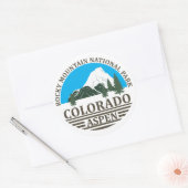コロラド《植物》アスペンスキーリゾートブルースカイ ラウンドシール (封筒)
