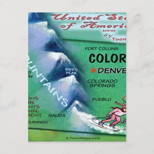 コロラドUSAカード ポストカード (正面)