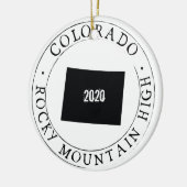 コロラパーソナライズされたドオーナメント セラミックオーナメント (左)