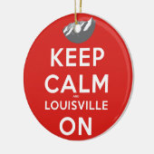 コロラ保ド州ルイビルの静かでルイビル セラミックオーナメント (左)