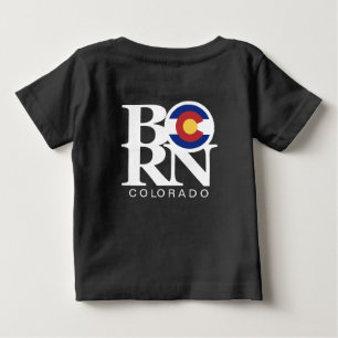 コロラ生まれドダークTシャツ ベビーTシャツ