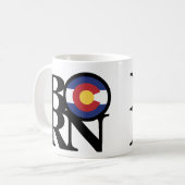 コロラ生まれド11oz コーヒーマグカップ (正面左)