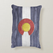 コロラ素朴ド州旗 アクセントクッション (裏面(縦))