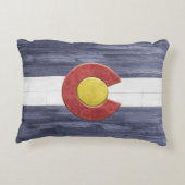 コロラ素朴ド州旗 アクセントクッション (裏面)