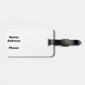 コロラ芸術的ド州旗の山 ラゲッジタグ (裏面横)