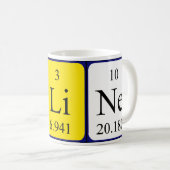 コロンの期別テーブル名mag コーヒーマグカップ (正面右)