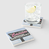 コロンナーデ,アトランタ,コースター,レストラン ストーンコースター (横)