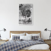 コロンバと彼女の弟は彼らの横父のに キャンバスプリント (インサイチュ (寝室))