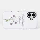 コロンバインの植物 ヨーロッパ原産の花 iPhone 16ケース (裏面横)