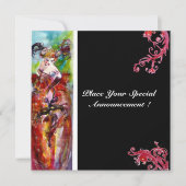 コロンバイン、マーディ・グラ、スイート16マスカレードパーティー 招待状 (正面)