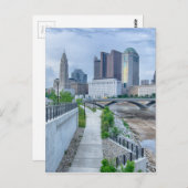 コロンバスのオハイオのスカイラインの街並み ポストカード (正面/裏面)