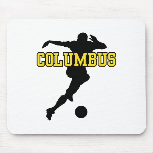 コロンバスのサッカー ファン サポーター スタジアムで自慢しよう マウスパッド (正面)