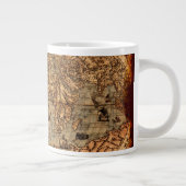 コロンバスの旧世界地図ジャンボスープマグカップ ジャンボコーヒーマグカップ (右)