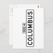 コロンバスアベニュー，サンフランシスコ通り標識 ポストカード (正面/裏面)