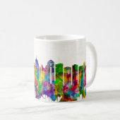 コロンバスオハイオのスカイライン コーヒーマグカップ (正面右)