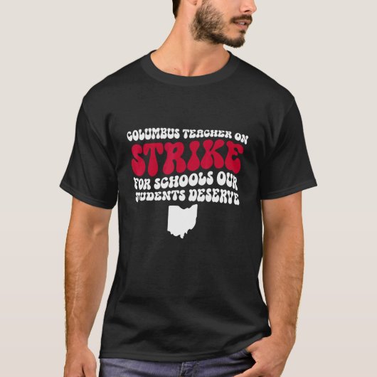 コロンバスオハイオ学校先生ストライクOH先生25 Tシャツ (正面)