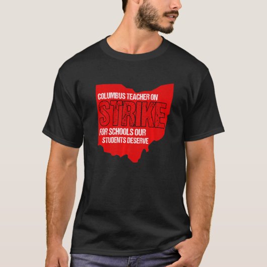 コロンバスオハイオ学校先生ストライクOH先生4 Tシャツ (正面)