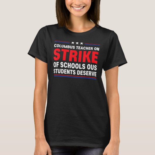 コロンバスオハイオ学校先生ストライクOH先生6 Tシャツ (正面)