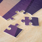 コロンバスオハイオ超高層ビル旅行ポスタープリント。 ジグソーパズル (側面)