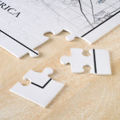 コロンバスオハイオUSA旅行市地図ポスター ジグソーパズル (側面)