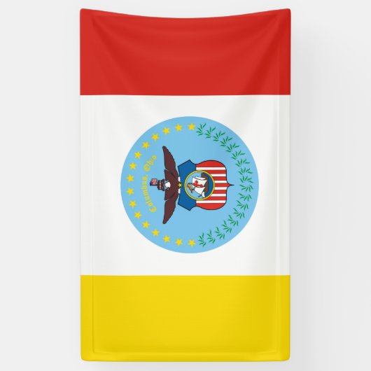 コロンバスシティ国旗オハイオ米統一された州アメリカ 横断幕 (縦)