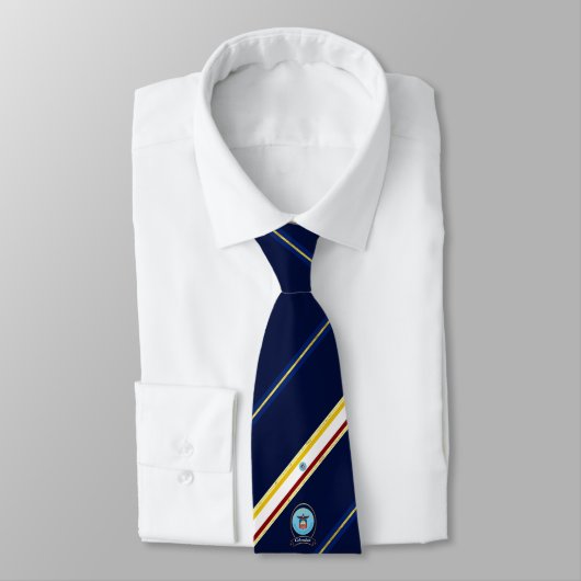 コロンバスストライプ国旗のネクタイ ネクタイ (タイ)