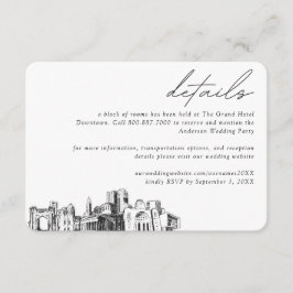 コロンバスズ結婚ホテルルームブロック詳細 エンクロージャーカード