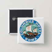 コロンバスホテルローマ 缶バッジ (正面&裏面)